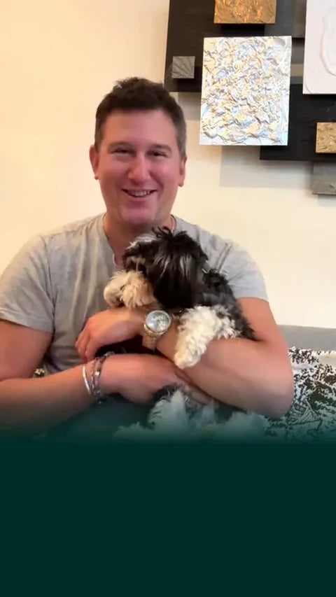 Andrew P. sharing their Central Park Puppies experience