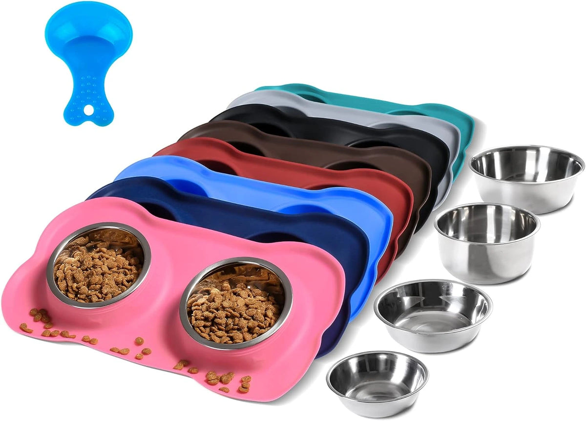 Hubulk Stainless Steel Bowl and Silicone Mat Set  (New Product)