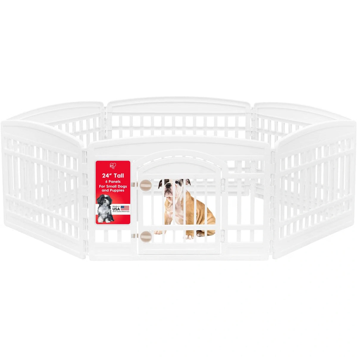 IRIS USA 6-Panel Puppy Playpen