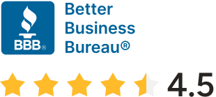 Better Business Bureau 4.5 Stars