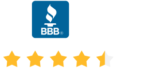 Better Business Bureau 4.5 Stars